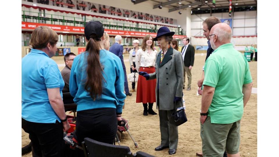 Princess Anne visits the Riding for the Disabled Association (RDA) National Championships at Hartpury University and Hartpury College