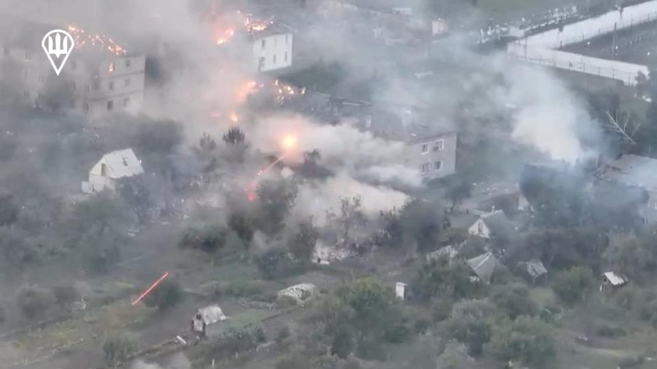 Ukrainian forces in military operations in Malaya Loknya, Kursk Region, on August 20, 2024.