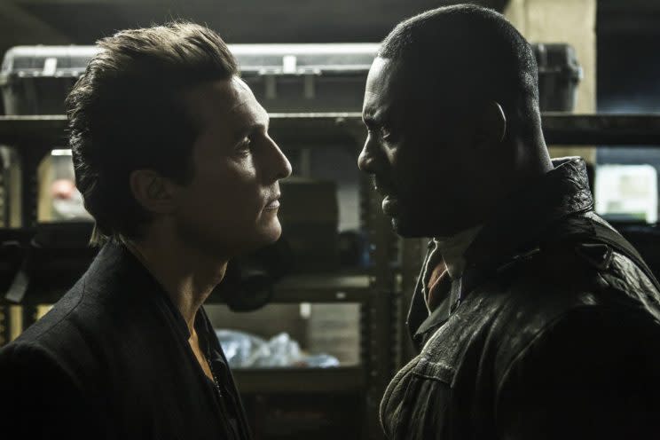 Matthew McConaughey and Idris Elba in 'The Dark Tower' (credit: Sony)