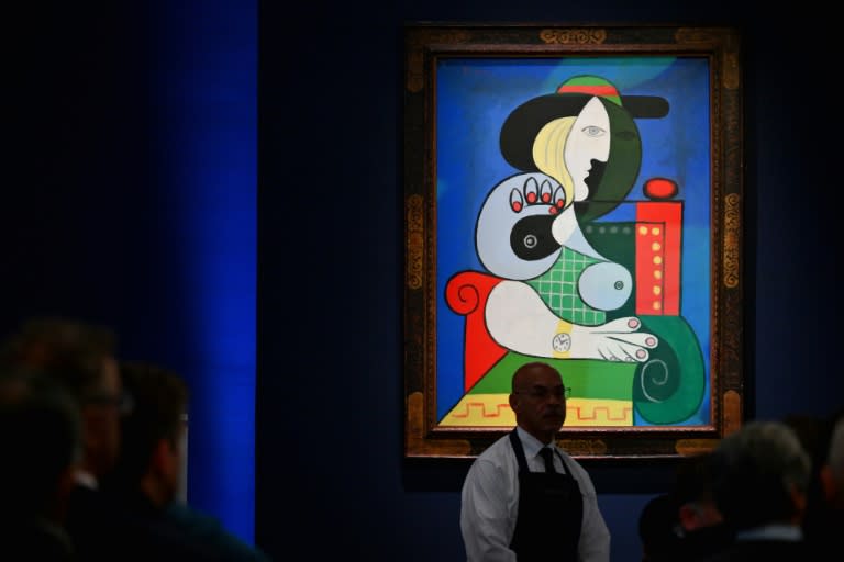 Sotheby's was responsible for the sale of 2023's most expensive works including Pablo Picasso's 'Femme a la montre' which brought in $139 million (ANGELA WEISS)