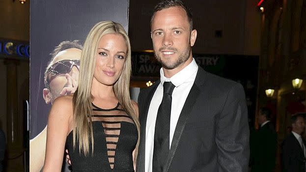 Reeva Steenkamp and Oscar Pistorius. Photo: Getty