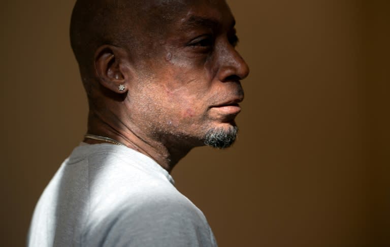 Plaintiff Dewayne Johnson looks on after hearing the verdict in his case against Monsanto; the cancer-stricken groundskeeper on October 31, 2018 accepted a slashed award in a landmark trial focused on weed-killer Roundup, setting the stage for an appeal by maker Monsanto