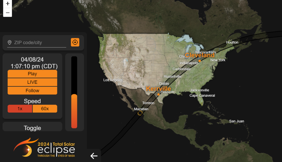 2024 Total Solar Eclipse path