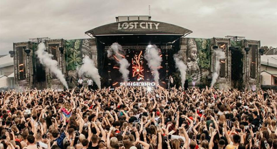 The Good Life/Lost City 2020 music festival on Saturday night Source: Lost City Festival