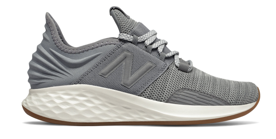 A knit upper meshes perfectly with plush suede for a totally modern take on a running shoe. (Photo: New Balance)