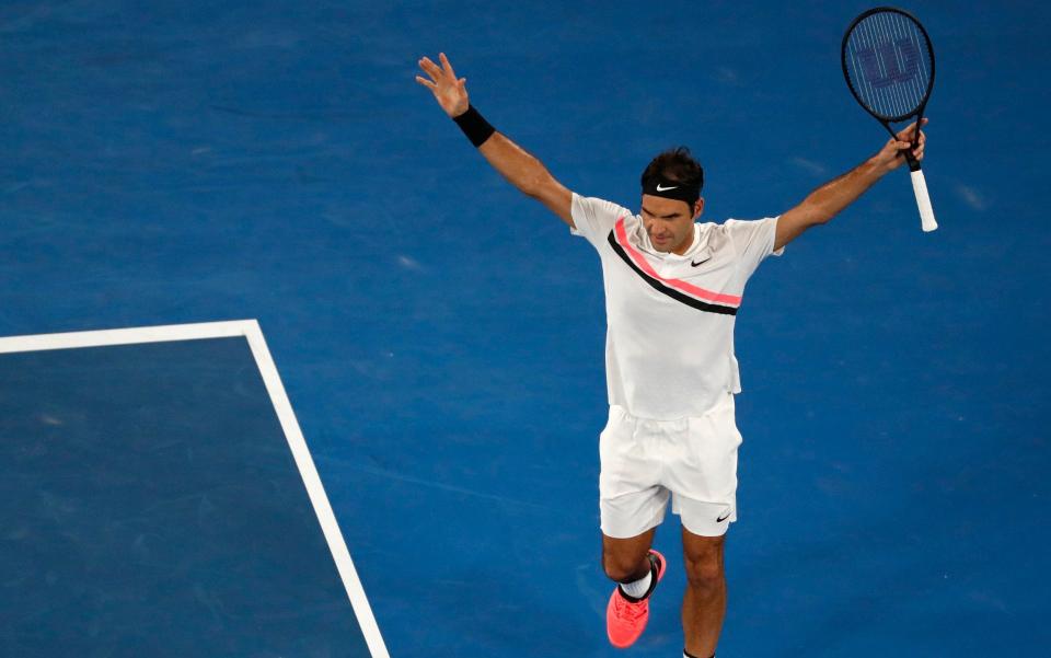 Roger Federer is yet to drop a set at this year's Australian Open - AP