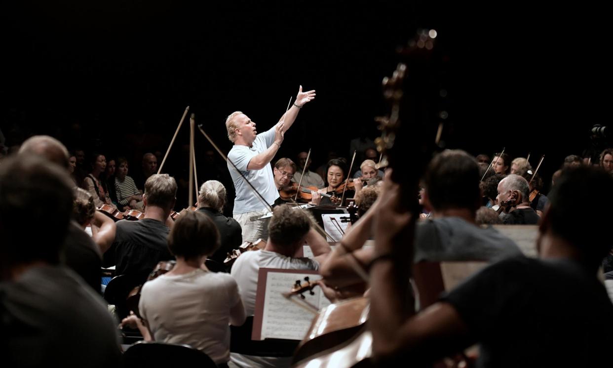 <span>‘A glimpse into the abyss’: Yannick Nézet-Séguin conducting the Lucerne Festival Orchestra.</span><span>Photograph: Peter Fischli/Lucerne festival</span>