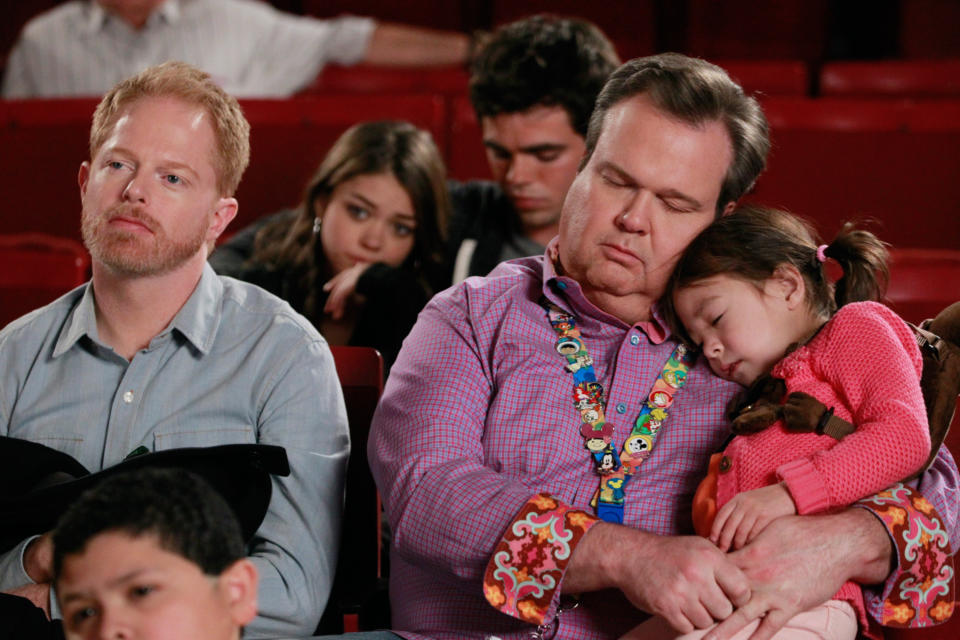 Jesse Tyler Ferguson, Eric Stonestreet and Aubrey Anderson-Emmons in <em>Modern Family</em>. (Peter ‘Hopper’ Stone/ABC/Courtesy Everett Collection)