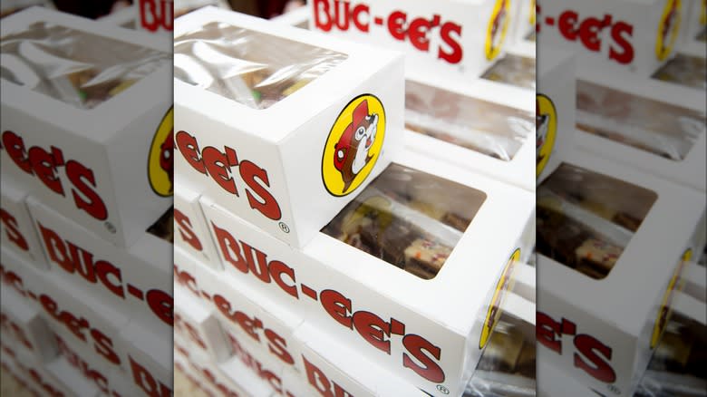 Buc-ee's fudge sampler boxes