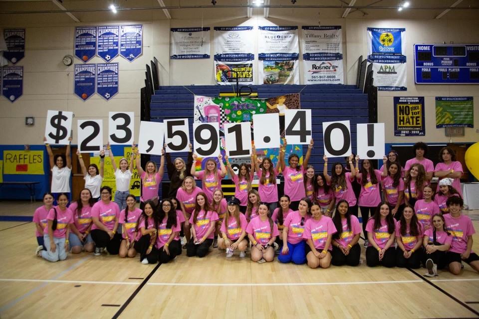 Wellington High School students danced for seven hours and raised $23,000 for Nicklaus Children's Hospital.