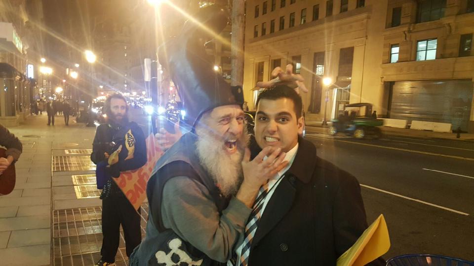 Vermin Supreme with Michael Banerian. (Photo: Courtesy of Michael Banerian)