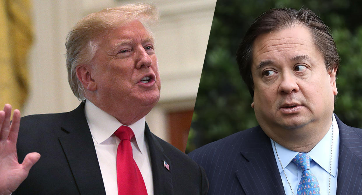 President Trump and George Conway. (Photos:Alex Wong/Getty Images, Chip Somodevilla/Getty Images)