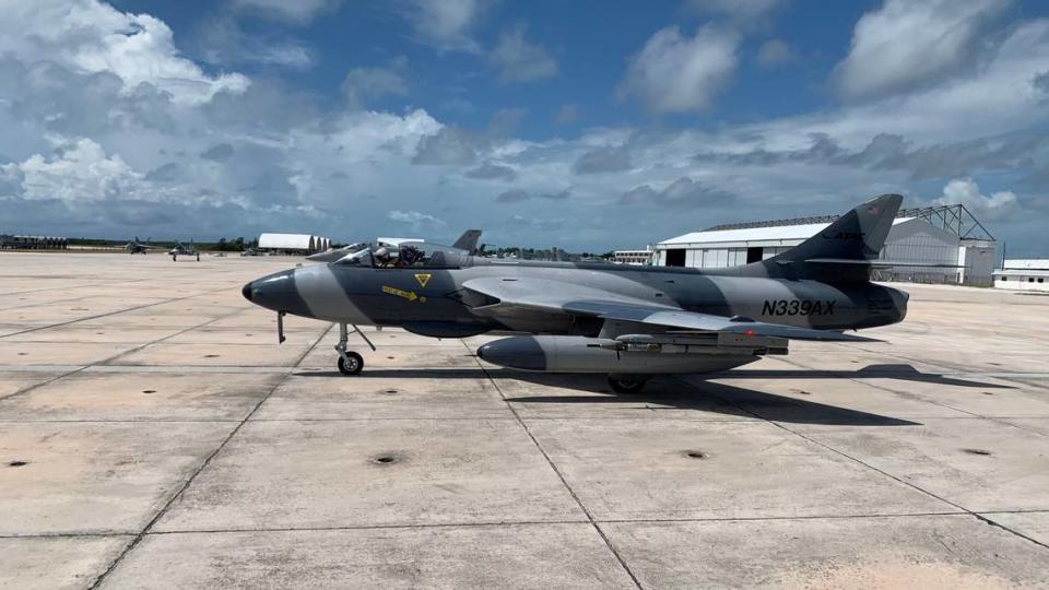 The Mk-58 Hawker Hunters fighter jet will be one of the aircraft using Sarasota Bradenton International Airport June 4-14.