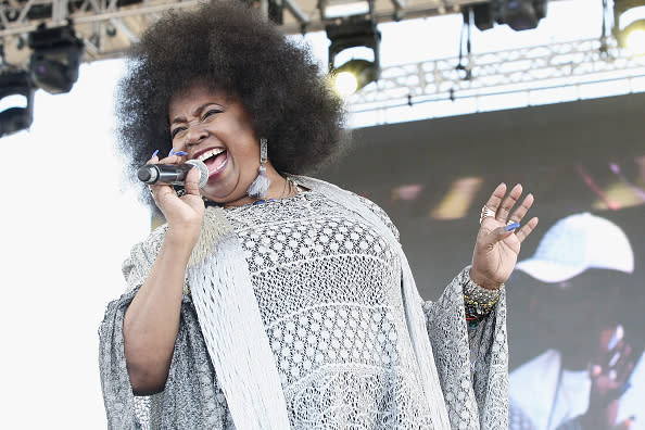 Betty Wright performs at The 12th Annual Jazz In The Gardens Music Festival at Hard Rock Stadium on March 18, 2017 in Miami Gardens, Florida.