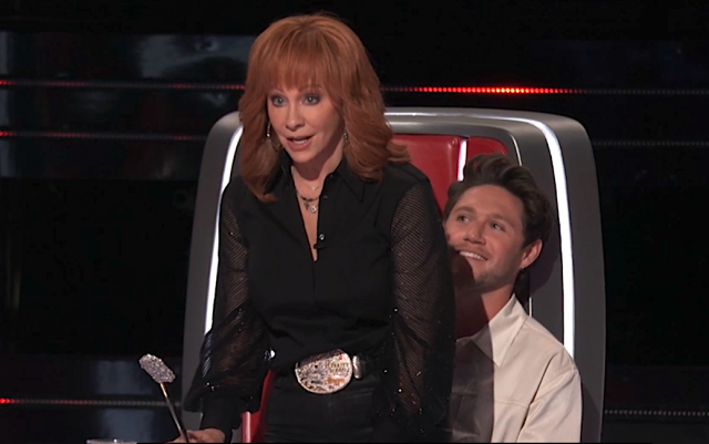 WATCH: Niall Horan, John Legend, Reba McEntire & Gwen Stefani Team Up To  Deliver A Classic Rock Cover On 'The Voice' Premiere - Country Now