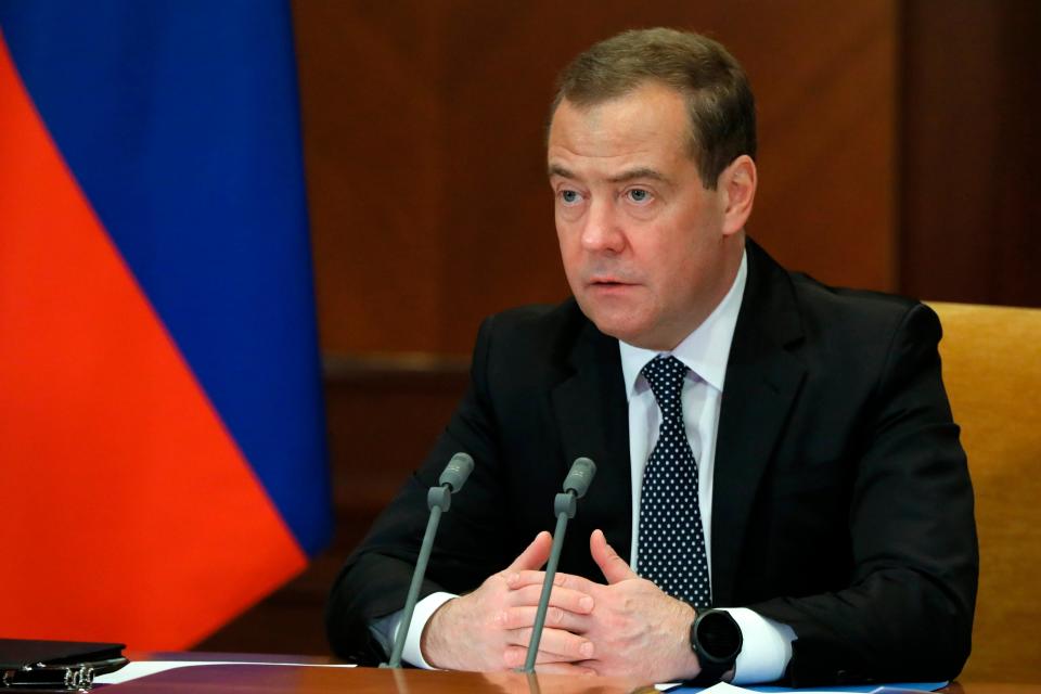 Dmitry Medvedev, deputy head of Russia’s security council (Yekaterina Shtukina/AP)