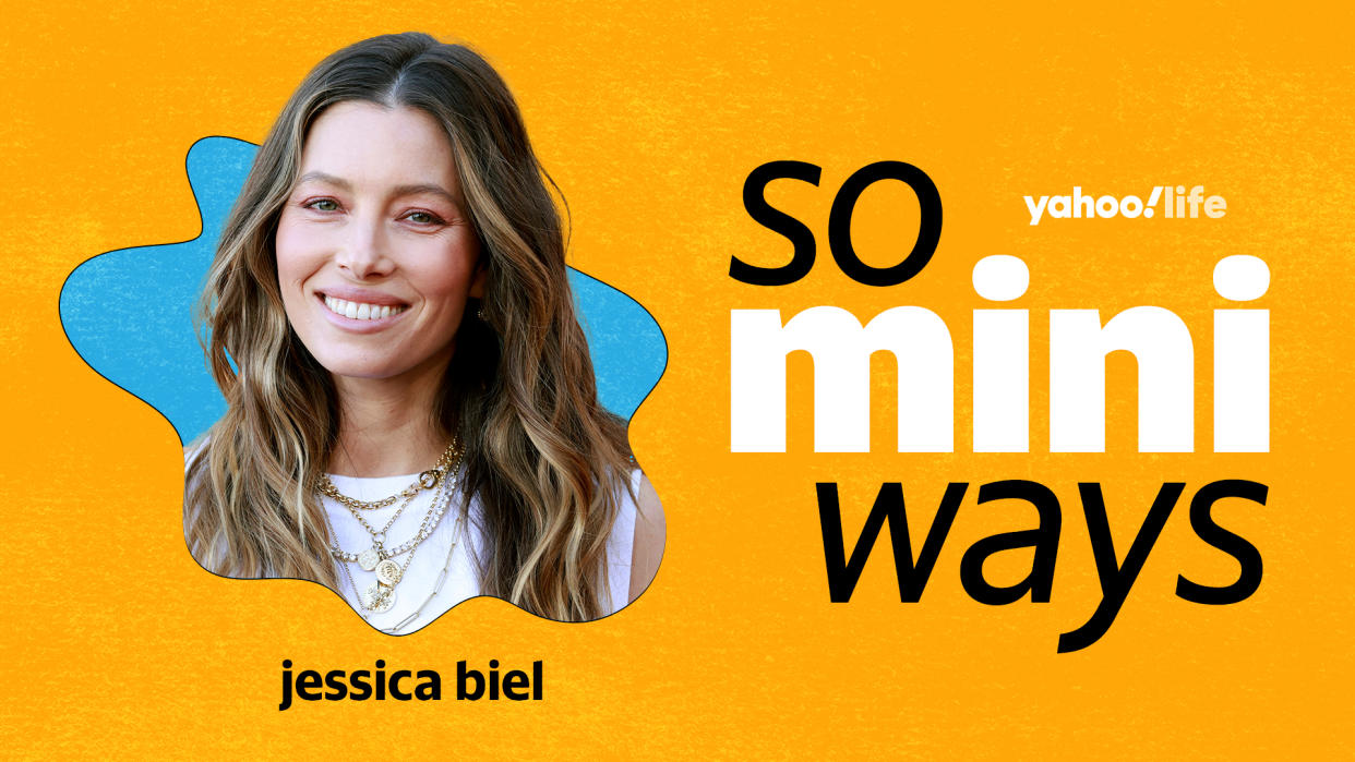 Jessica Biel dishes on back-to-school season and raising two boys. (Photo: Getty; designed by Quinn Lemmers)