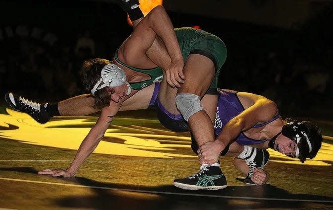 Action from the Old Bridge at South Plainfield sixth annual Marisa Tufaro Memorial Dual wrestling match from 2023