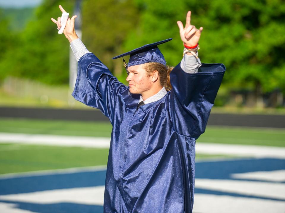 Scenes from Anderson County High's graduation held at their football stadium in Clinton, Tenn. on Friday, May 13, 2022.