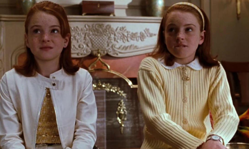 Lindsay Lohan played long-lost twins Hallie Parker and Annie James trying to get their mum and dad back together in the 1998 remake of The Parent Trap. Iconic.