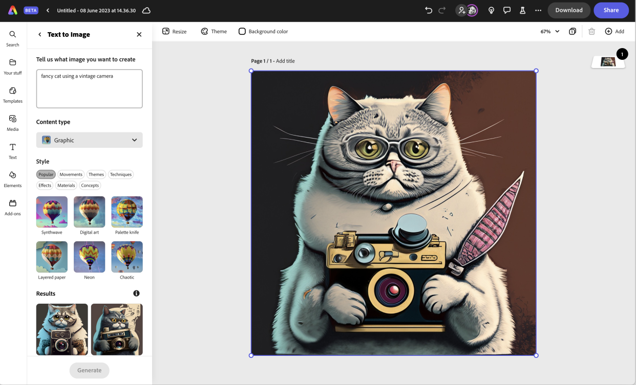  Adobe Express Beta screenshots 