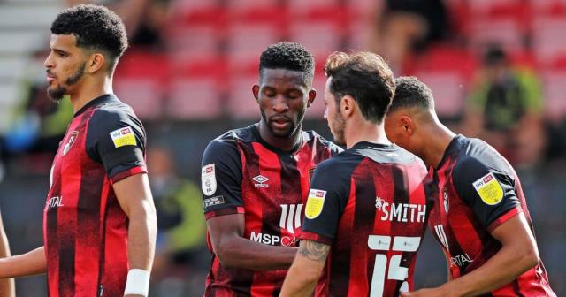 Dominic Solanke and Jefferson Lerma celebrate a goal for Bournemouth Credit: Alamy
