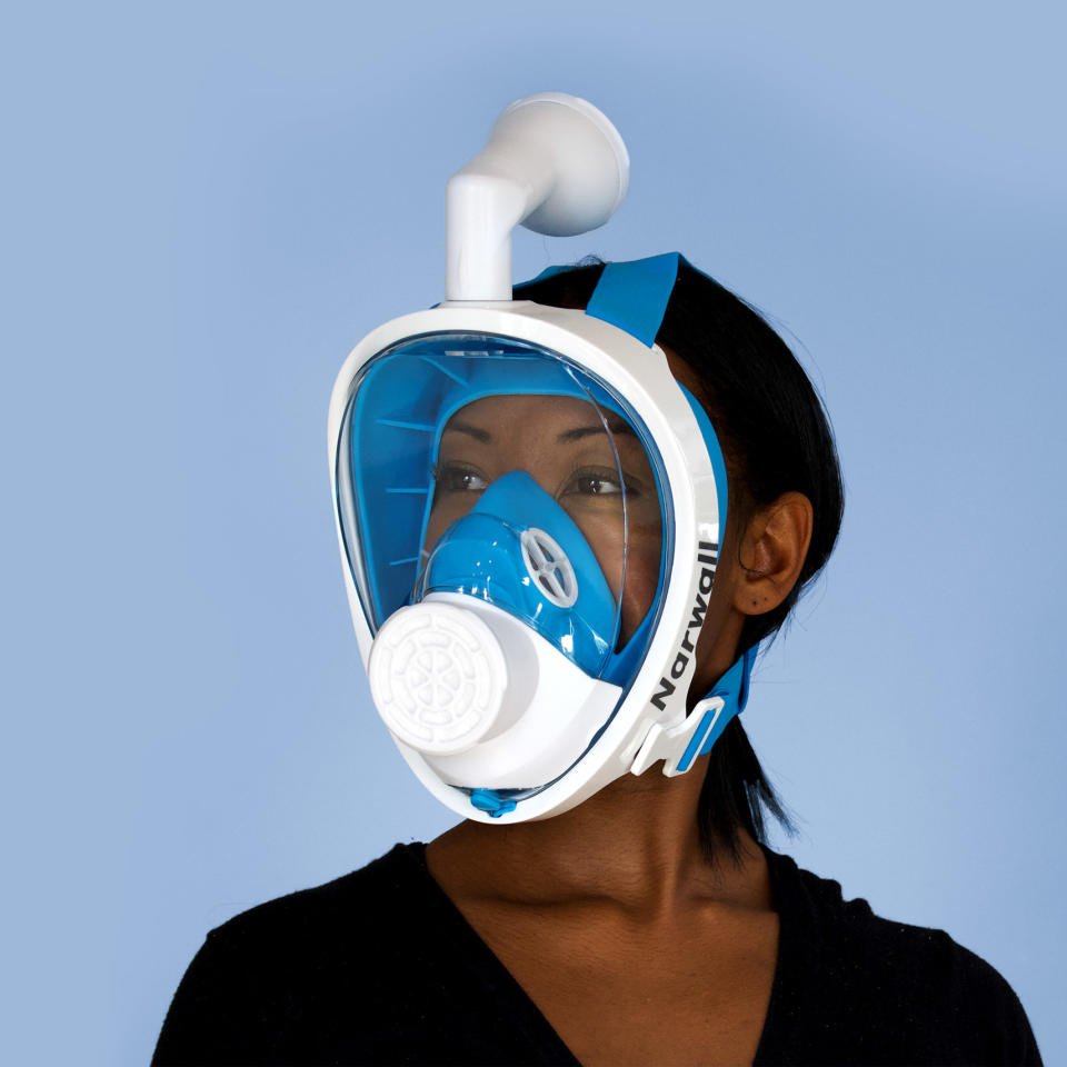 The Narwall Mask is inspired by snorkeling gear. (Photo: Narwall)