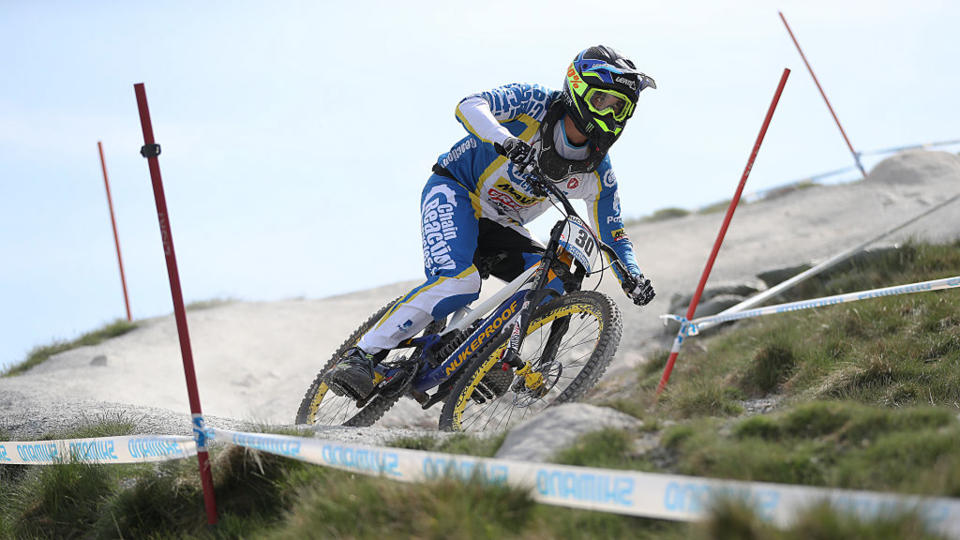 Sam Hill riding downhill MTB