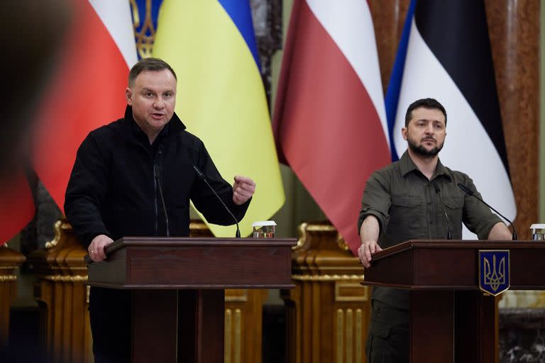 Guerra en Ucrania; Ukraine; Rusia; Iryna Venediktova; Andrzej Duda; Presidente de Polonia; Polonia;  Volodymyr Zelensky; Alar Karis; Gitanas Nauseda; Lativa; Estonia; mundo