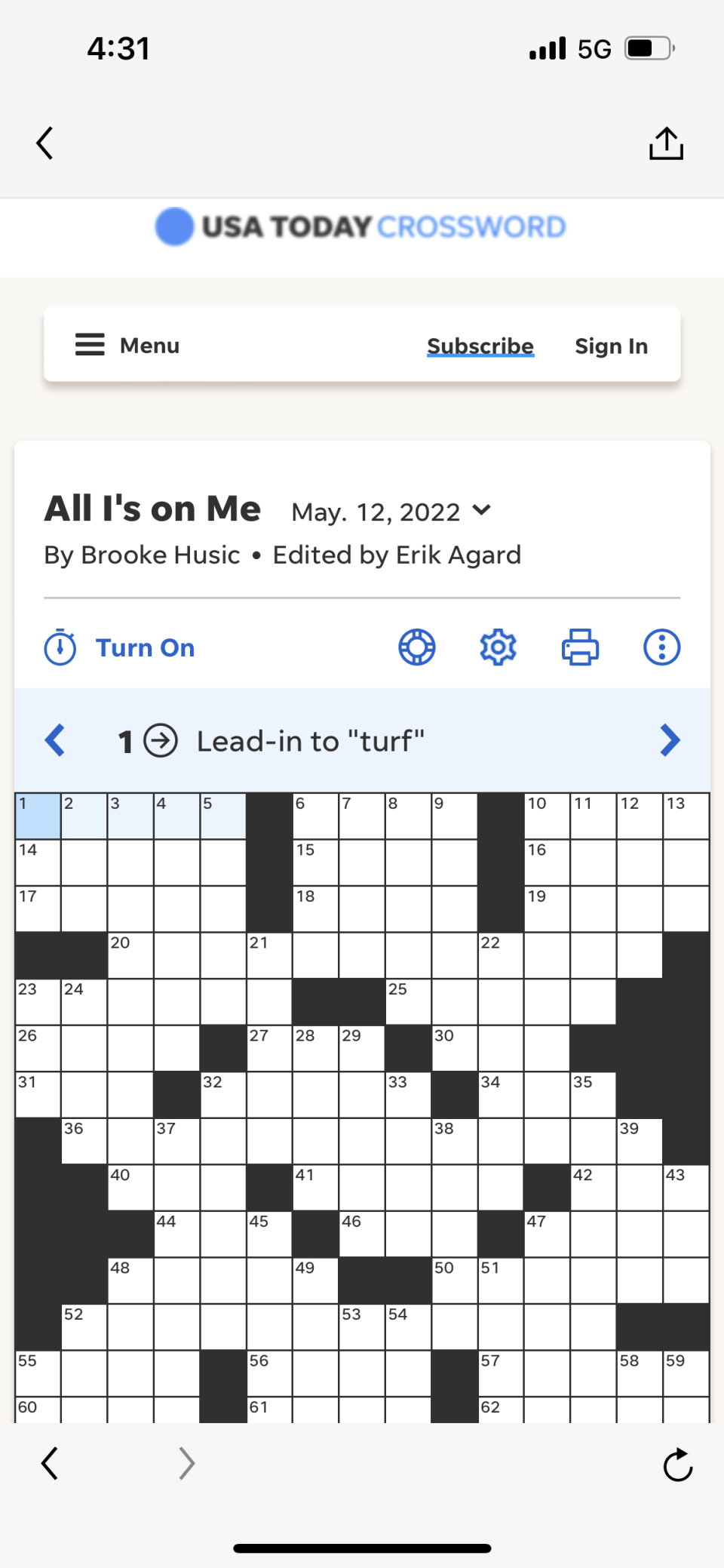 The Dispatch.com app allows users  to do games, including the crossword.