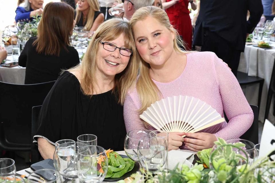 <p>Jamie McCarthy/Variety via Getty Images</p> Sandra Schumer and Amy Schumer in New York City on May 2, 2024