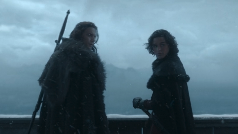 Cregan Stark and Jacaerys Velaryon in House of the Dragon Season 2x01