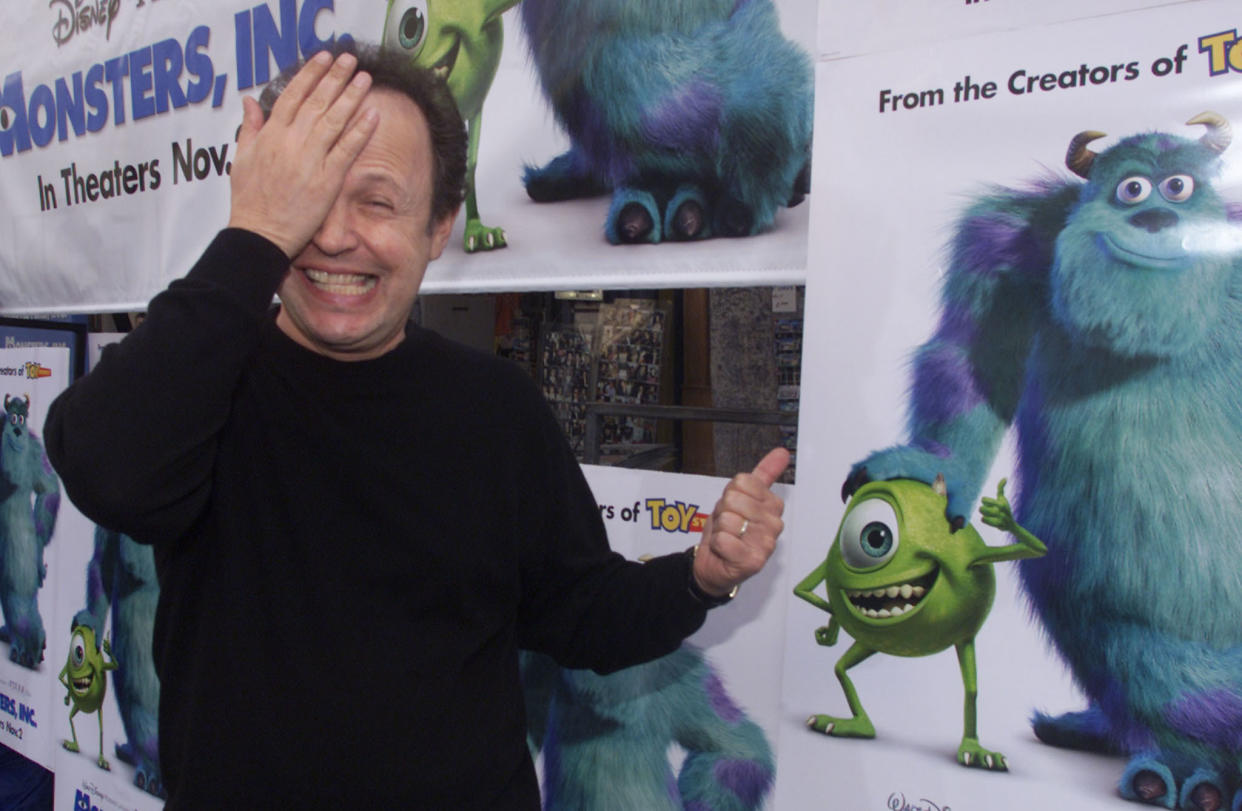 Actor Billy Crystal, voice talent of character Mike Wazowski in the new
computer animated film 