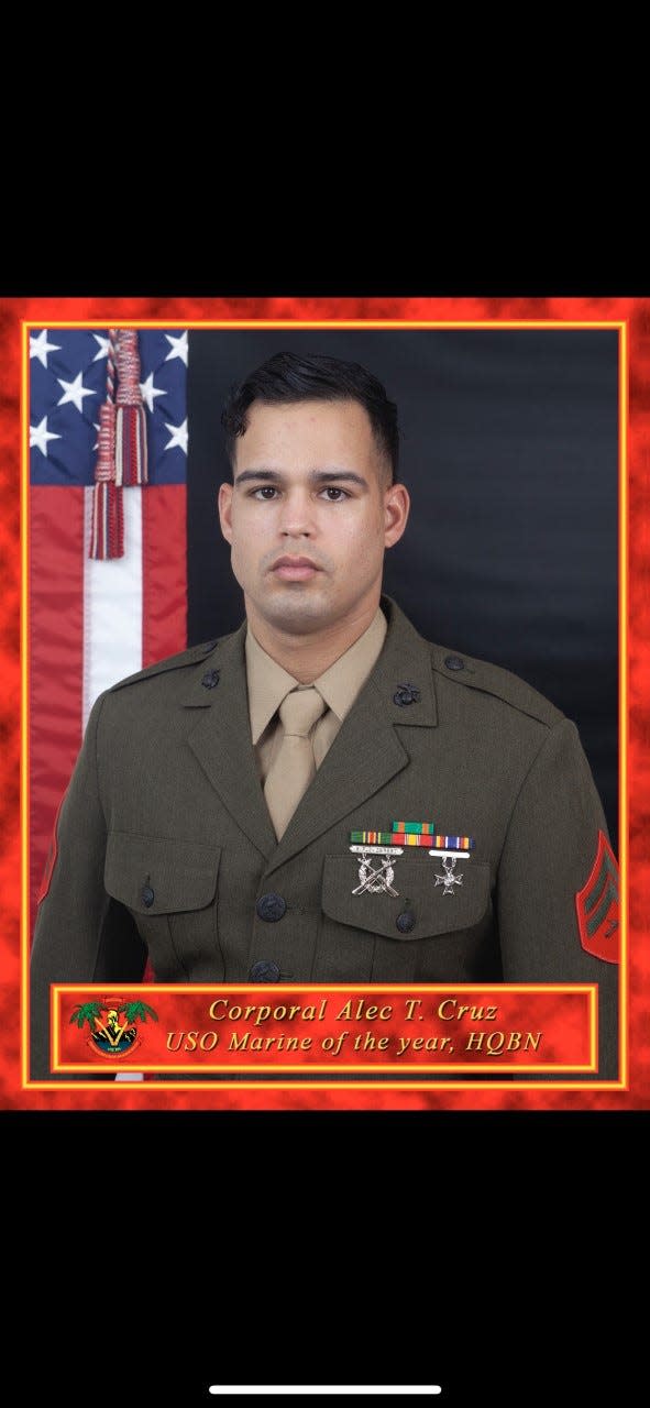 Cpl. Alec Cruz was recently named USO Marine of the Year. The 21-year-old, who graduated from Deltona High School in 2019, is stationed in Hawaii.