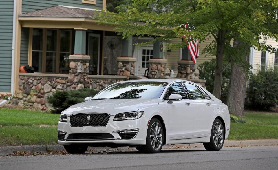 <p>Ford recalled just over 1.3 million Fusions and Lincoln MKZs due to the risk that a steering wheel retaining bolt could loosen and cause the steering wheel to detach while driving. The problem is resolved by replacing the standard retaining bolt with a longer one.</p><p><strong>Affected models:</strong> 2014–2018 Ford Fusion and Lincoln MKZ (pictured).</p>