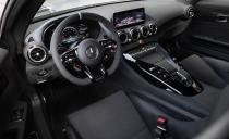 <p>The addition of Mercedes-Benz's contemporary steering wheel to all 2020 AMG GT coupes is one of the highlights of the Pro's interior. </p>