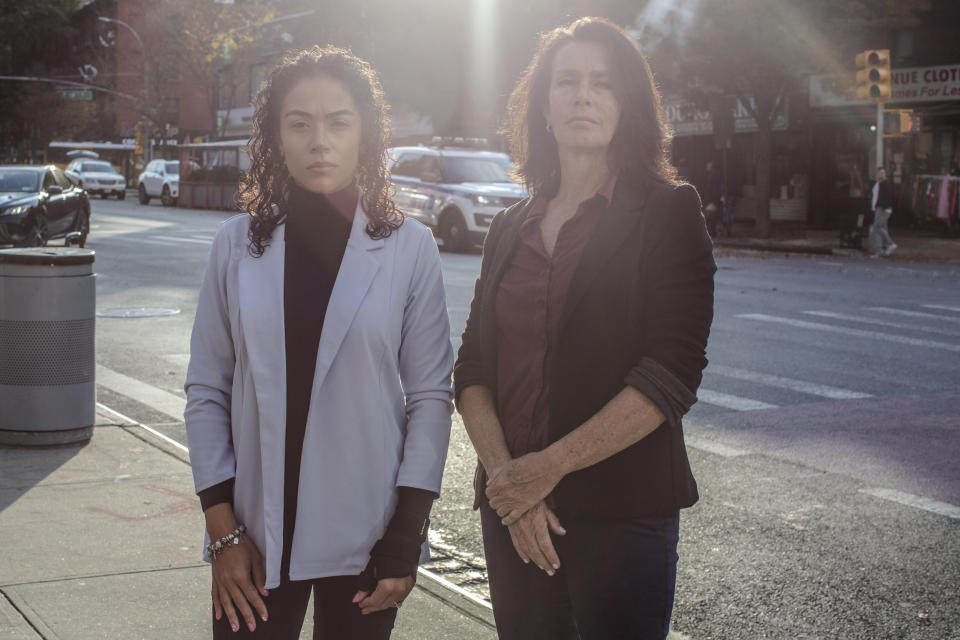 NYPD officer Anajess Alvarez and former NYPD three-star chief Lori Pollock both filed lawsuits against the city for gender discrimination. (Natalie Keyssar for NBC News)