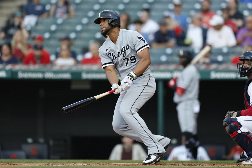 芝加哥白襪Jose Abreu。(Photo by Ron Schwane/Getty Images)