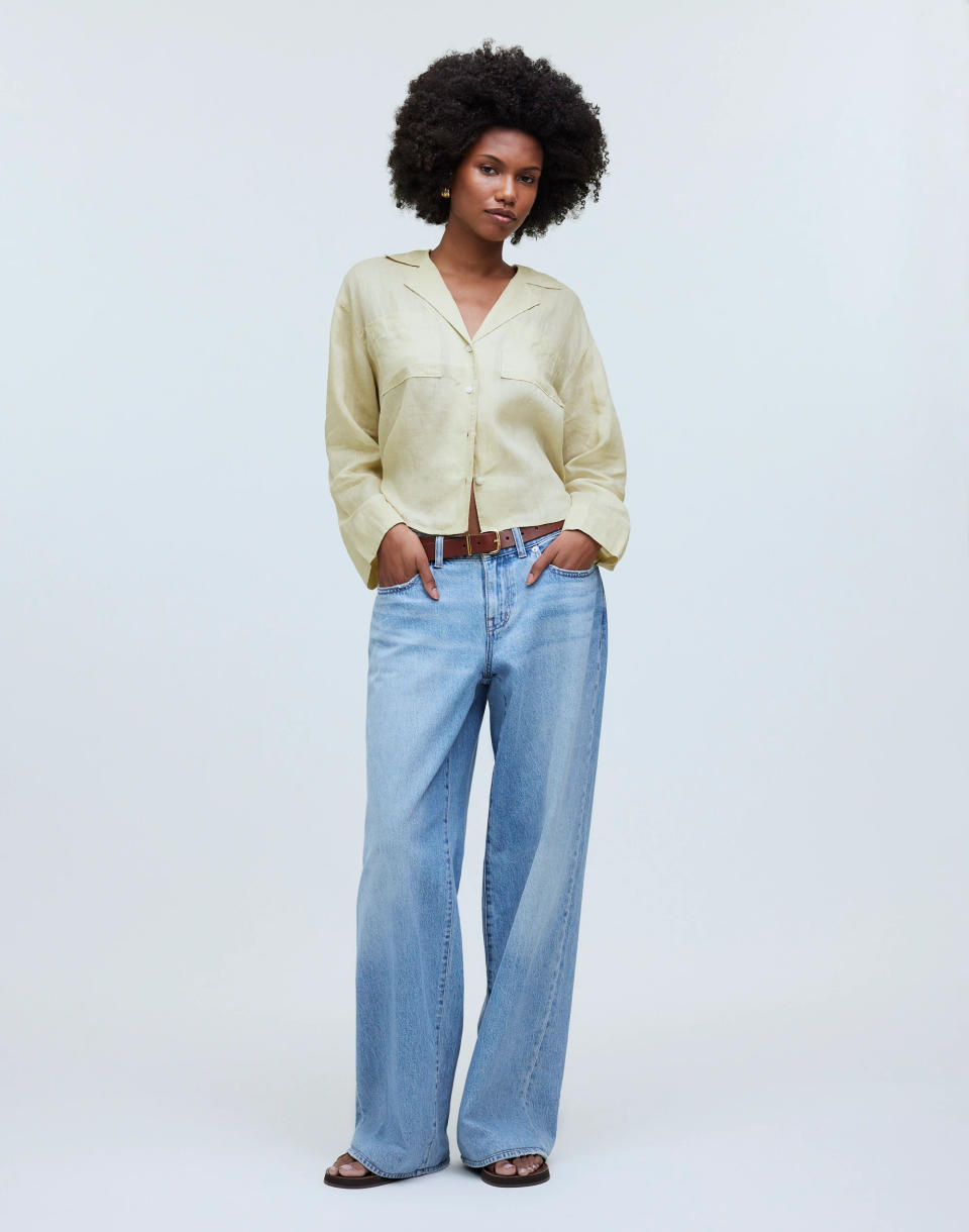 Resort Long-Sleeve Shirt in Ramie