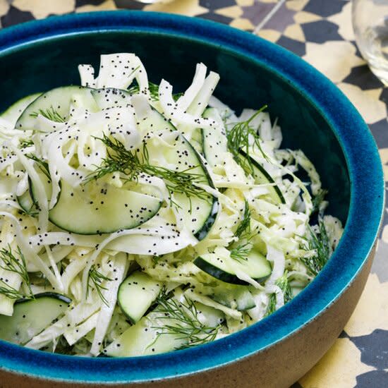 Cabbage, Cucumber and Fennel Salad with Dill
