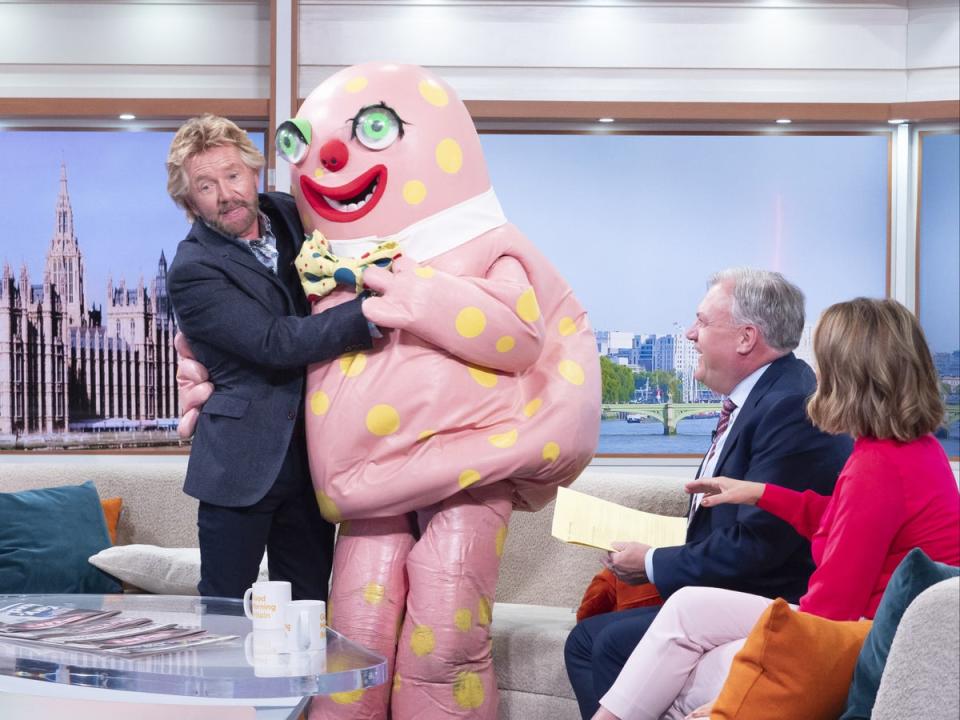 Noel Edmonds and Mr Blobby caused chaos on ‘GMB’ (Ken McKay/ITV/Shutterstock)