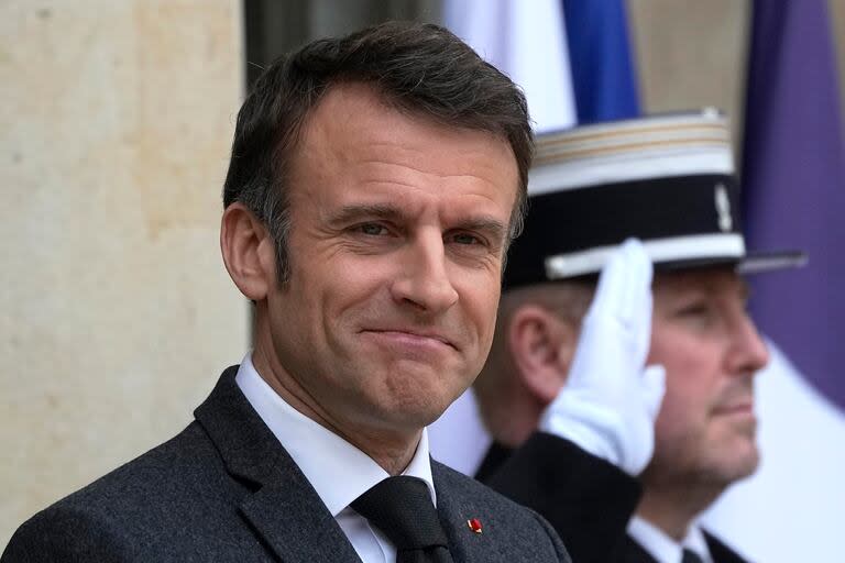 El presidente francés Emmanuel Macron