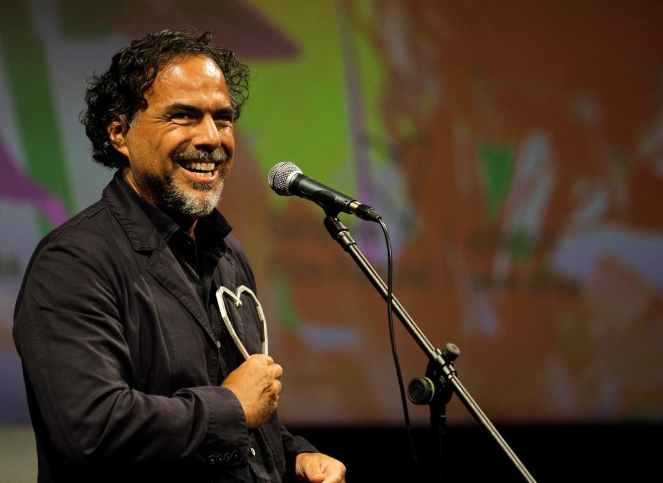 SARAJEVO, BOSNIA AND HERZEGOVINA - AUGUST 16: Mexican director Alejandro Gonzalez Inarritu makes a speech after receiving "Honorary Heart of Sarajevo" award during the 25th Sarajevo Film Festival in Sarajevo, Bosnia and Herzegovina on August 16, 2019.     (Photo by Samir Yordamovic/Anadolu Agency via Getty Images)