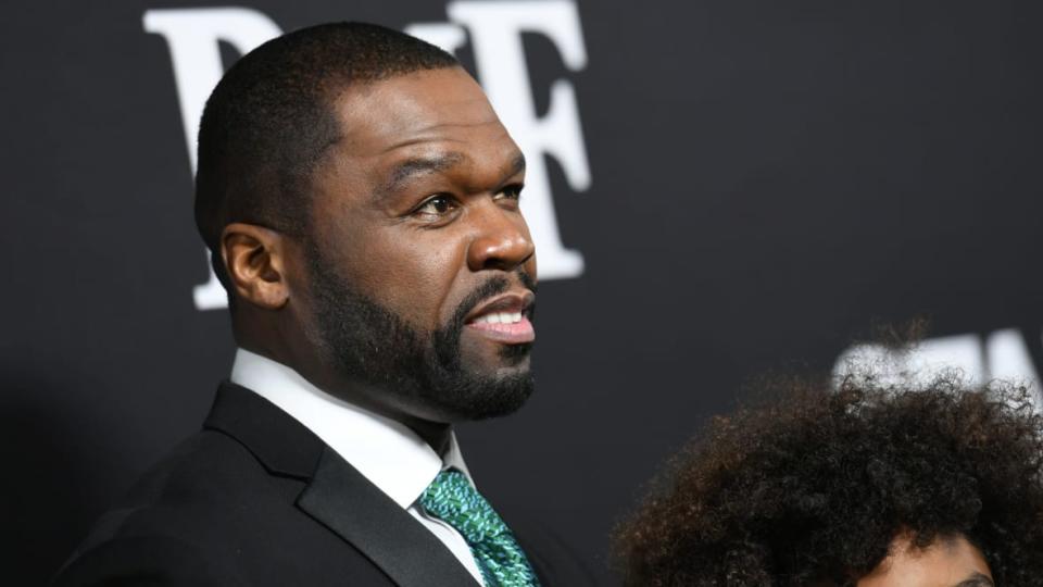 Curtis “50 Cent” Jackson, in January, at the Hollywood red carpet premiere of season two of the Starz drama “BMF.” (Photo by JC Olivera/Getty Images)