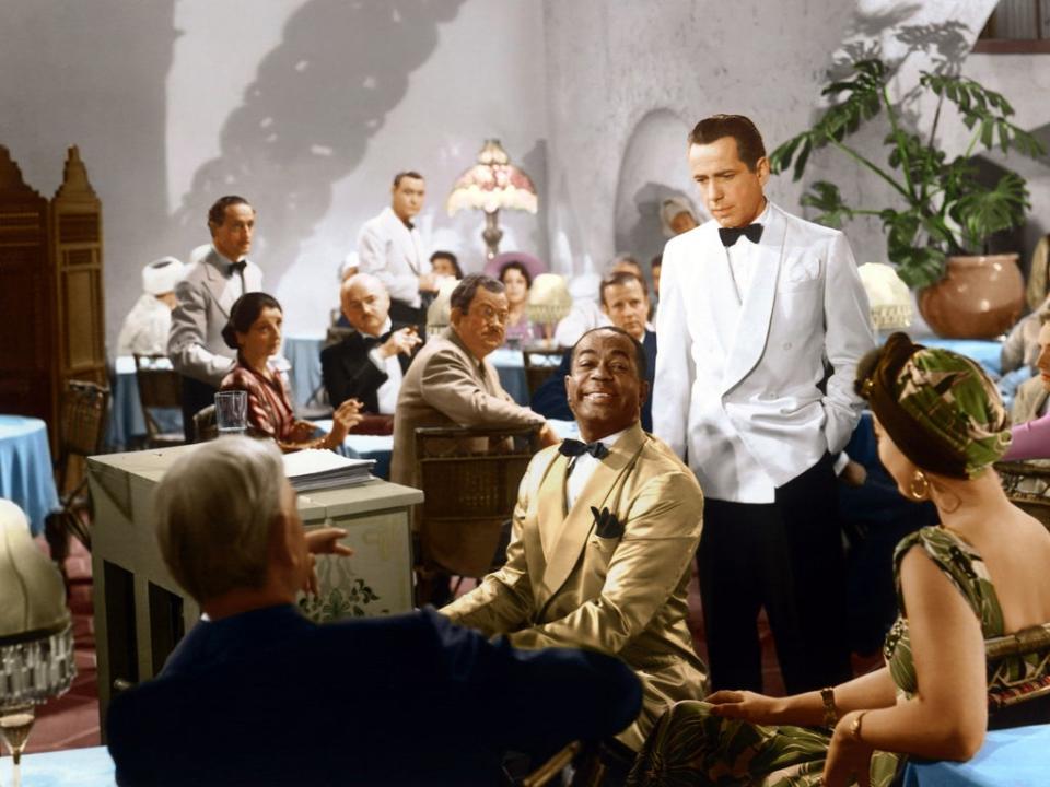 Bogart as Rick Blaine and Dooley Wilson as Sam at Rick’s Cafe Americain in ‘Casablanca’ (Rex Features)