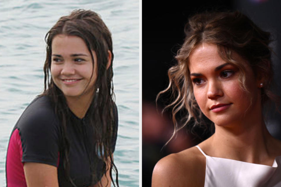 side-by-side of Maia Mitchell
