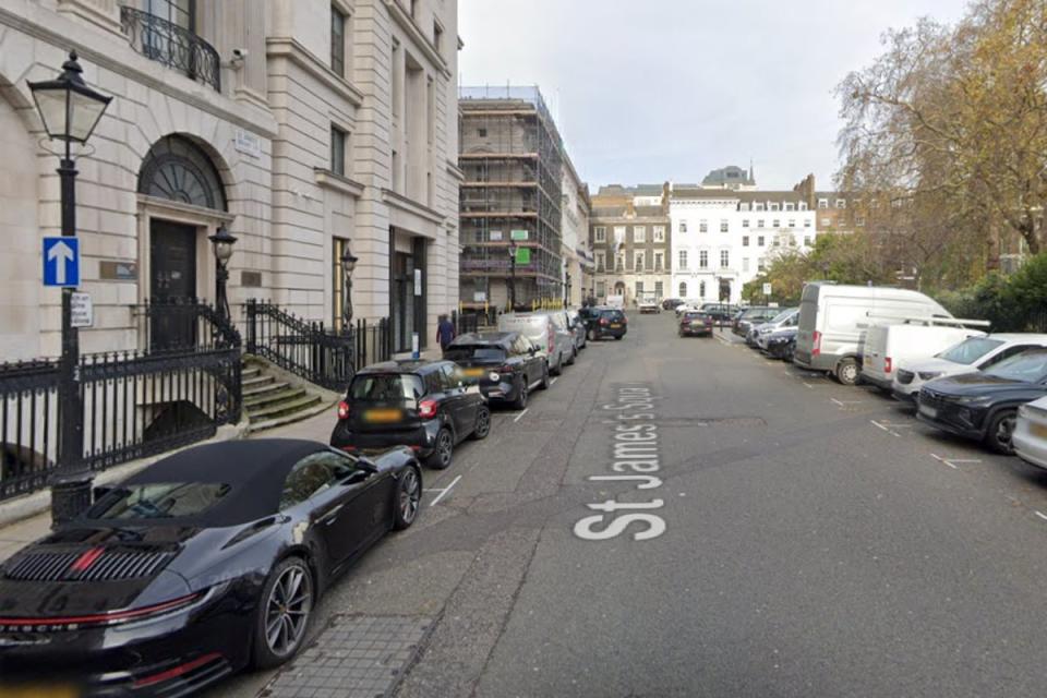 St James’s Square in Mayfair (Google)