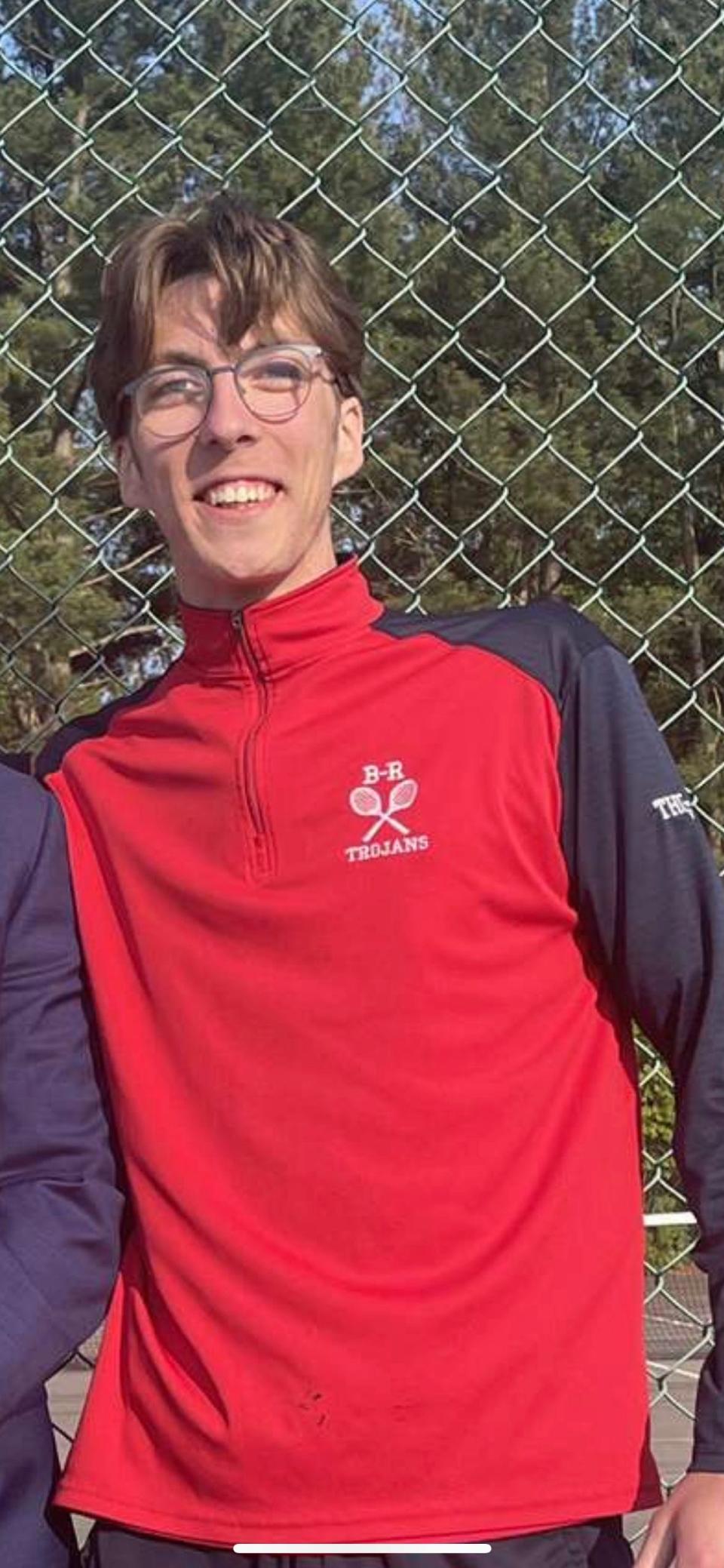 Logan Thomas of Bridgewater-Raynham High has been named to The Patriot Ledger/Enterprise Boys Tennis All-Scholastic Team.