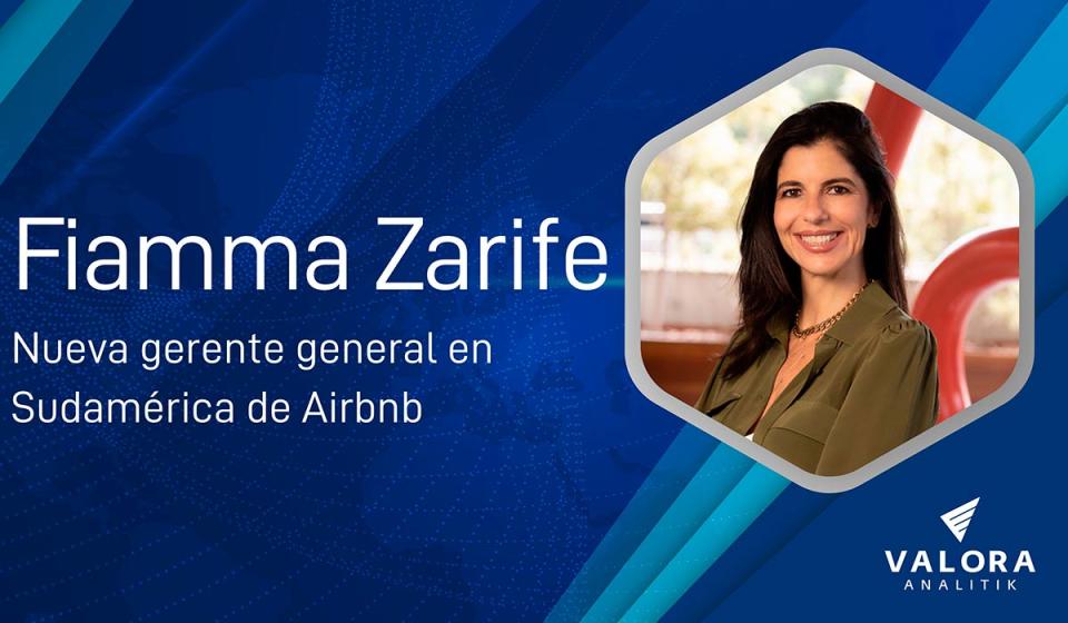 La plataforma de hospedaje Airbnb anunció este martes la llegada de Fiamma Zarife como nueva gerente general en Sudamérica. Imagen: cortesía Airbnb