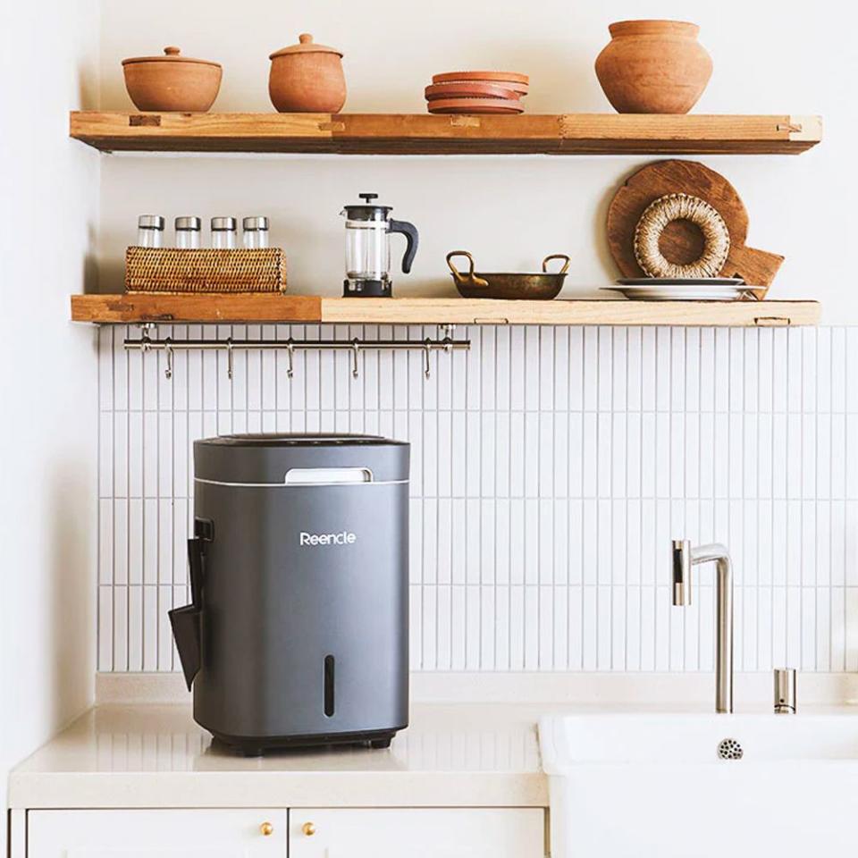 reencle home composter on a kitchen counter